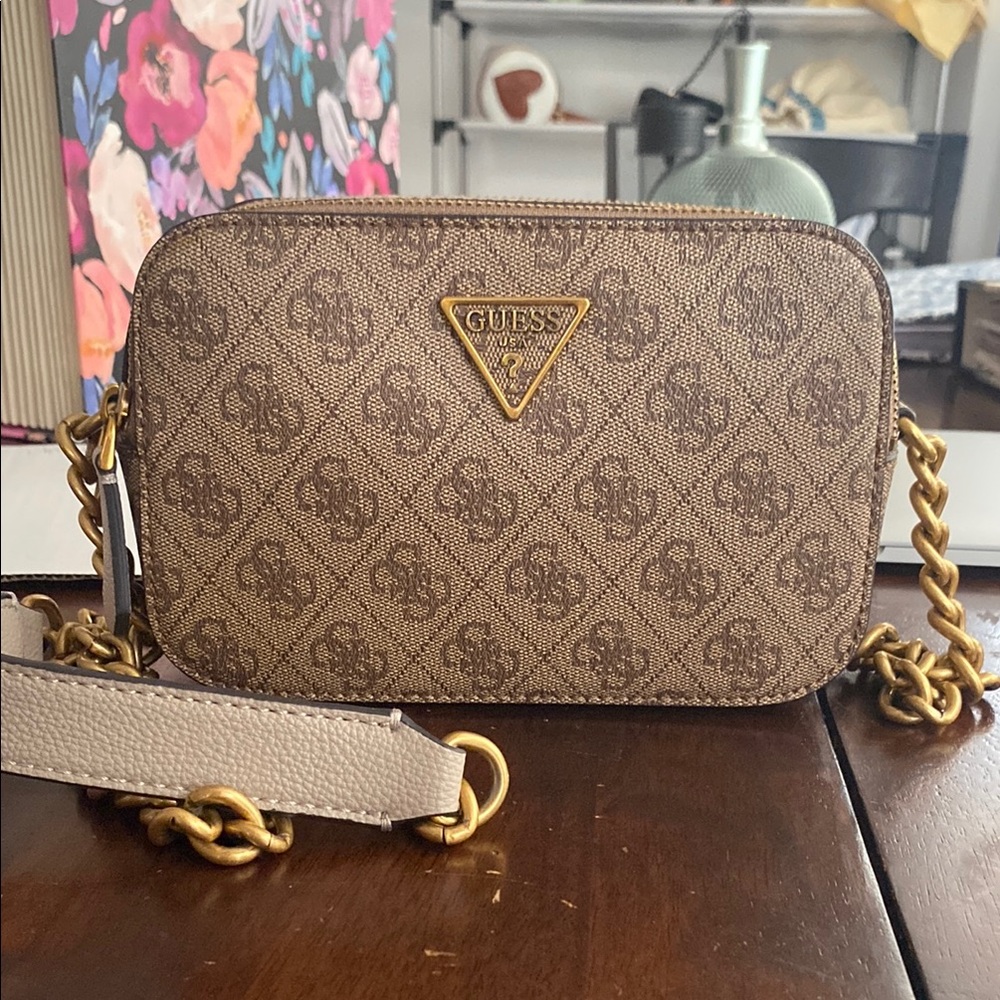 GUESS Laurel Monogram Crossbody Bag